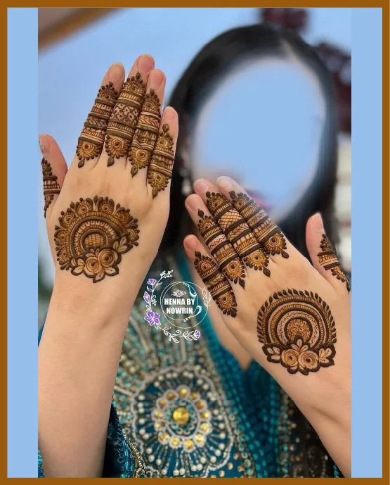 Sunburst Mandala For Simple Back Hand Mehndi